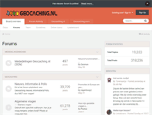 Tablet Screenshot of forum.geocaching.nl